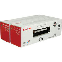 Canon 2662B004AA ( Canon 118 Black ) Laser Toner Cartridge Twin Pack