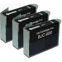 Canon BJI-201BK ( Canon BJI201BK) Compatible Black InkJet Cartridges (3/Pack)