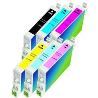 Epson T048120 / T048220 / T048320 / T048420 / T048520 / T048620 Remanufactured InkJet Cartridge Multi Pack