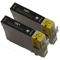 Epson T126120-D2 Remanufactured InkJet Cartridge Dual Pack