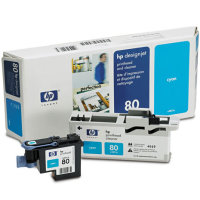 Hewlett Packard HP C4821A ( HP 80 ) Printhead for Cyan Inkjet Cartridges and Printhead Cleaner