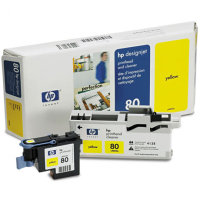 Hewlett Packard HP C4823A ( HP 80 ) Printhead for Yellow Inkjet Cartridges and Printhead Cleaner
