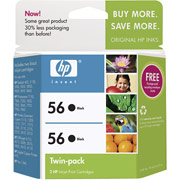 Hewlett Packard HP C9319FN ( HP 56 Twinpack ) InkJet Cartridge Twin Pack