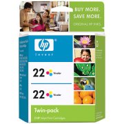 Hewlett Packard HP CC580FN ( HP 22 Twinpack ) InkJet Cartridge Twin Pack