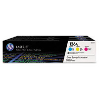 Hewlett Packard HP CF341A ( HP 126A ) Laser Toner Cartridge Tri-Pack