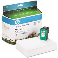 Hewlett Packard HP CG501AN ( HP 75 Photo Value Pack ) InkJet Cartridge Value Pack