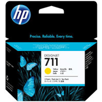 Hewlett Packard HP CZ136A ( HP 711 yellow ) InkJet Cartridges (3/Pack)