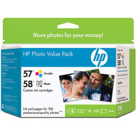 Hewlett Packard HP Q7952AN ( HP 57/58 Photo Value Pack ) InkJet Cartridge Value Pack