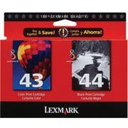 Lexmark 18Y0372 ( Lexmark Twin-Pack #44XL, #43XL )
InkJet Cartridge Multi Pack