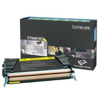 Lexmark C734A1YG Laser Toner Cartridge