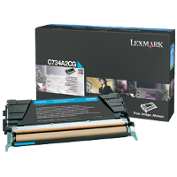 OEM Lexmark C734A2CG Cyan Laser Toner Cartridge