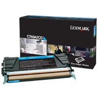 OEM Lexmark C746A2CG Cyan Laser Toner Cartridge
